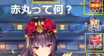 画面上に表示される赤丸マークは何？